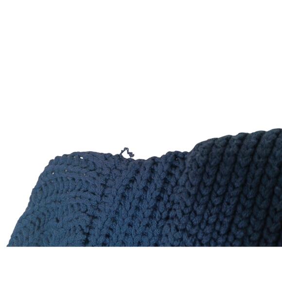 KF KaufmanFranco Collection Oversized Navy Knit Cardigan Sweater Wool Blend XS - Picture 6 of 11